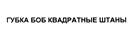 ГУБКА БОБ КВАДРАТНЫЕ